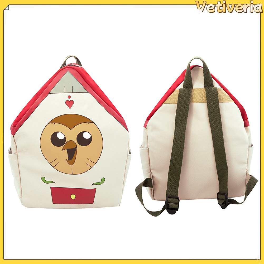 Cosplay Prop Bag - บ้านนกฮูก Hooty กระเป๋าคอสเพลย์โรงเรียนการ์ตูนบทบาทเล่น Props Unisex กระเป๋าเป้สะพายหลังซิปน่ารักเหรียญสําหรับเด็กผู้ใหญ่ของขวัญ