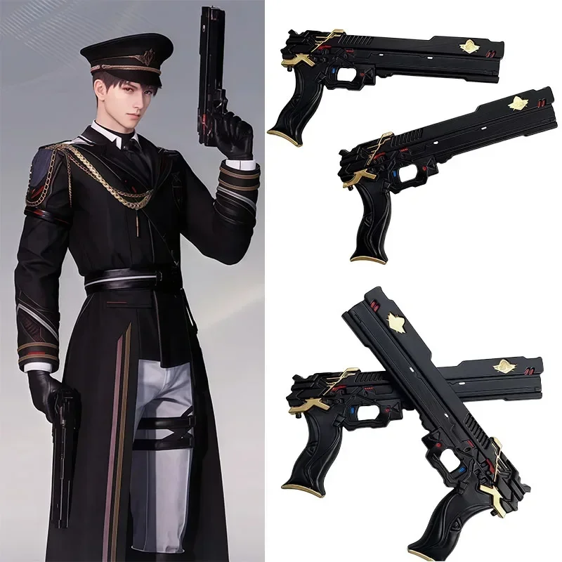 Cosplay Props - ชุดคอสเพลย์งานคาร์นิวัลอนิเมะปี 2026 อุปกรณ์ประกอบฉากเกมรักและอวกาศไกล คาเลบ ชุดคอสเพลย์ตัวละครอย่างเป็นทางการ ปืนคู่ของผู้บัญชาการกองทัพอวกาศ