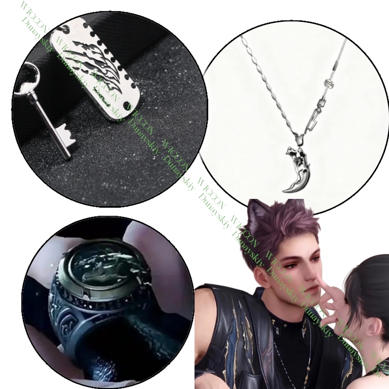 Cosplay Prop 3D Print - หน้ากากครึ่งหน้า Love and Deepspace Valko Ao