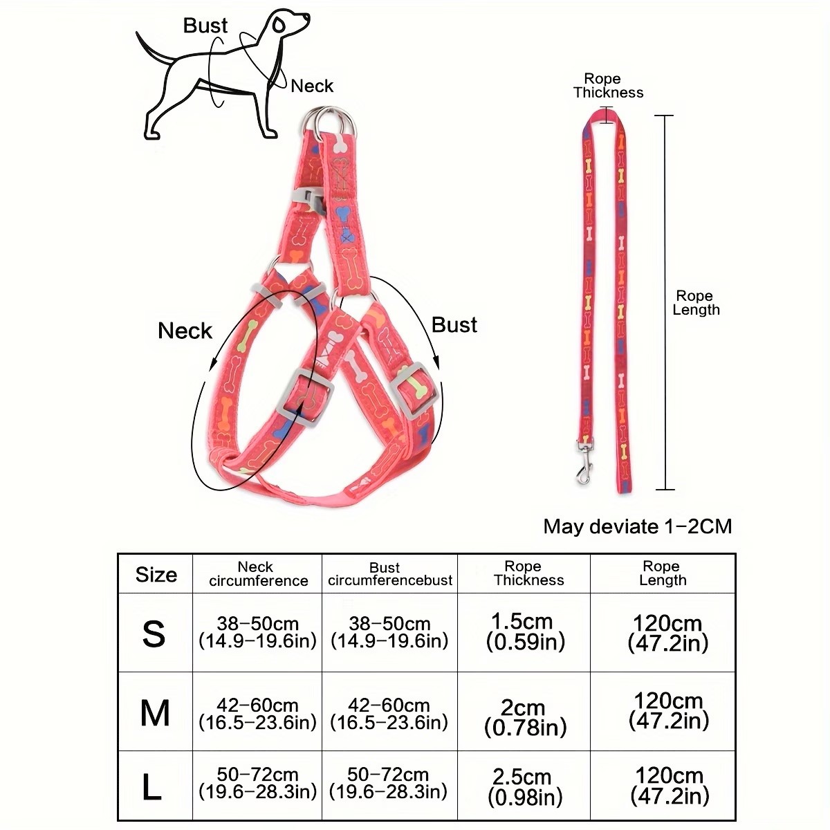 สายรัดอกสุนัขแบบปรับได้พร้อมหั - D Ring Strap บทวิจารณ์และราคา