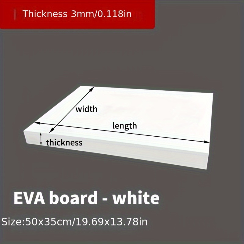 แผ่นโฟม EVA ขนาด 14x39 นิ้ว หน - Cosplay Prop Foam Board บทวิจารณ์และราคา