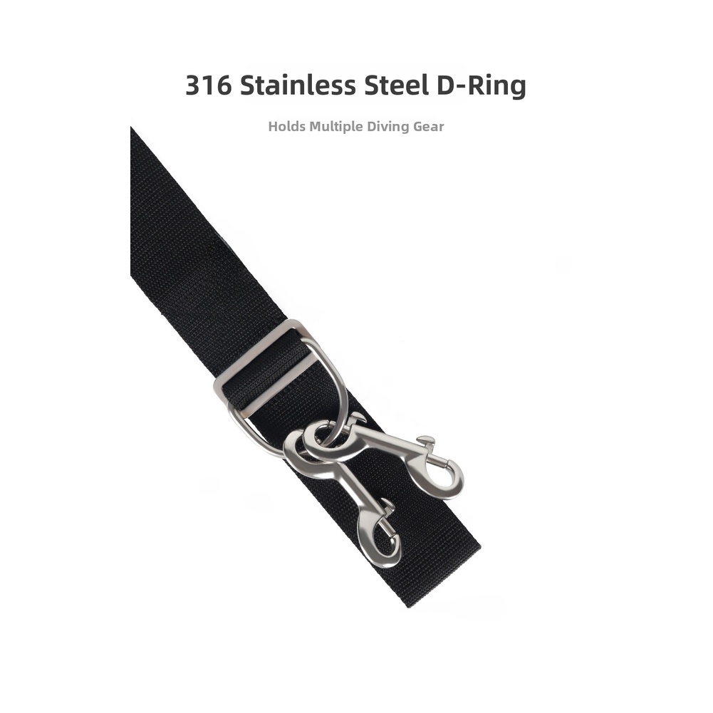 สายรัดเป้าสำหรับดำน้ำเทคนิค พร - D Ring Strap บทวิจารณ์และราคา