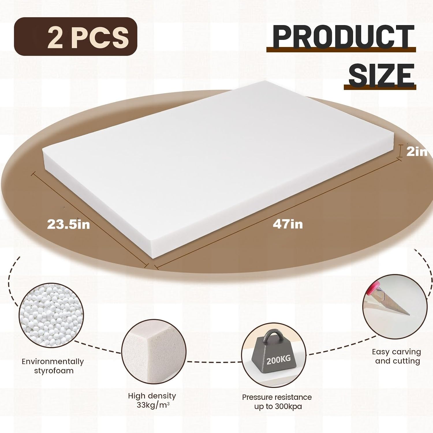แผ่นโฟม XPS ความหนาแน่นสูง ขนา - Cosplay Prop Foam Board บทวิจารณ์และราคา