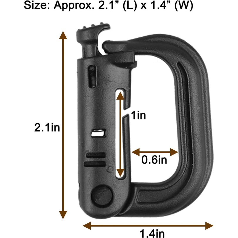 คาราไบเนอร์แบบ D-Ring พลาสติก  - D Ring Strap บทวิจารณ์และราคา