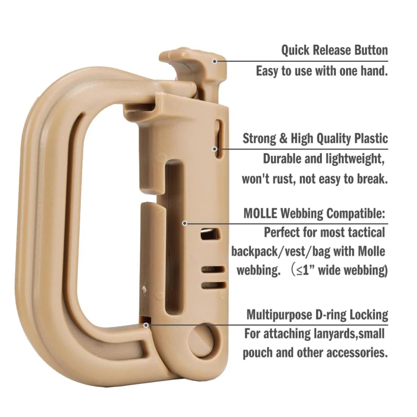 คาราไบเนอร์แบบ D-Ring พลาสติก  - D Ring Strap บทวิจารณ์และราคา