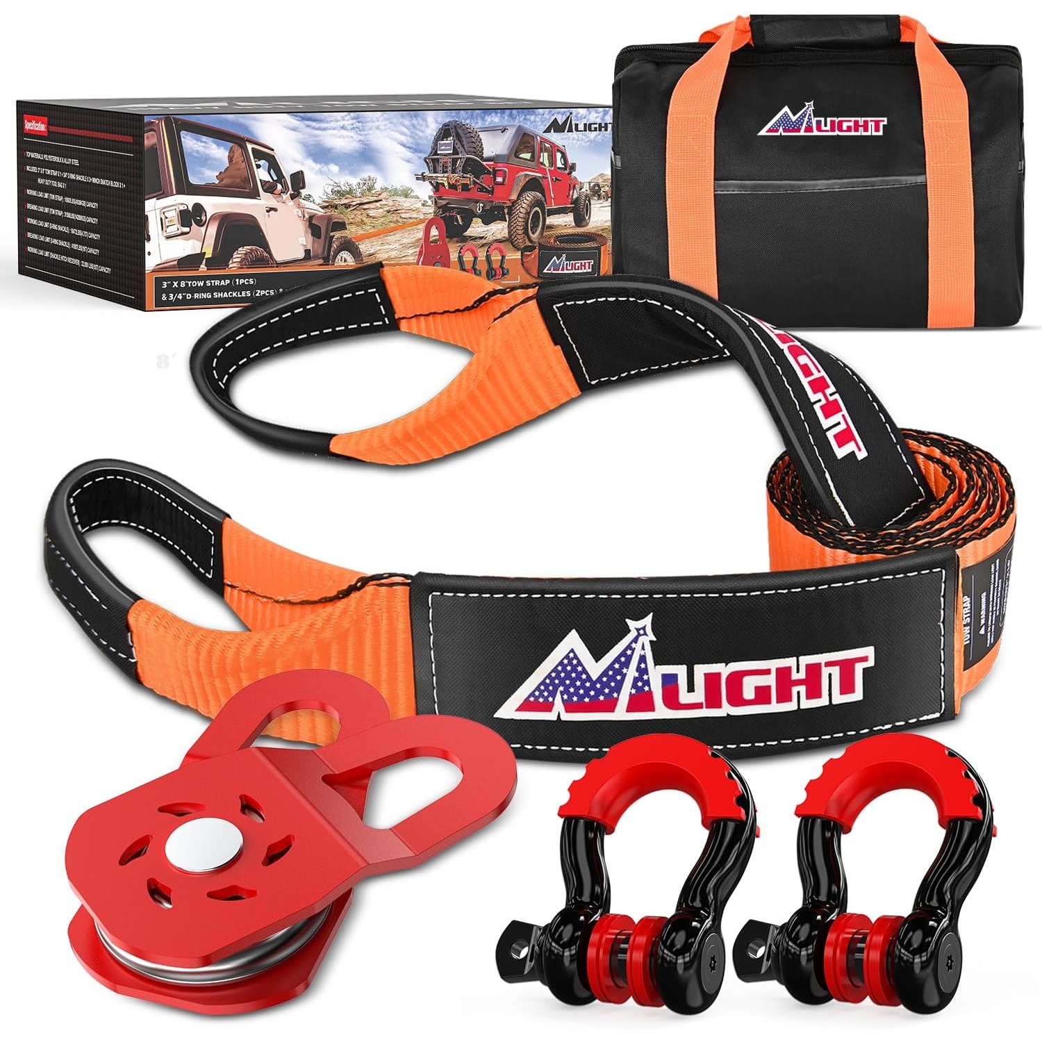 ชุดอุปกรณ์กู้ภัยออฟโรด Nilight - D Ring Strap บทวิจารณ์และราคา
